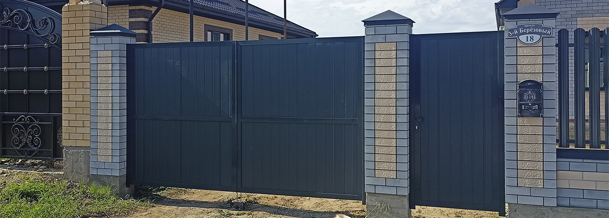 Въездные ворота в Нальчике под ключ